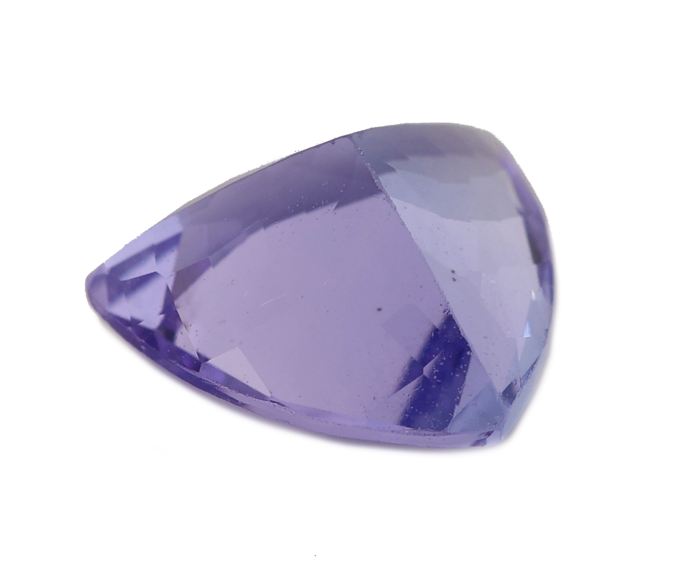 Detail a: Loser Tansanit, ca. 1.42 ct, facett. Triangel
