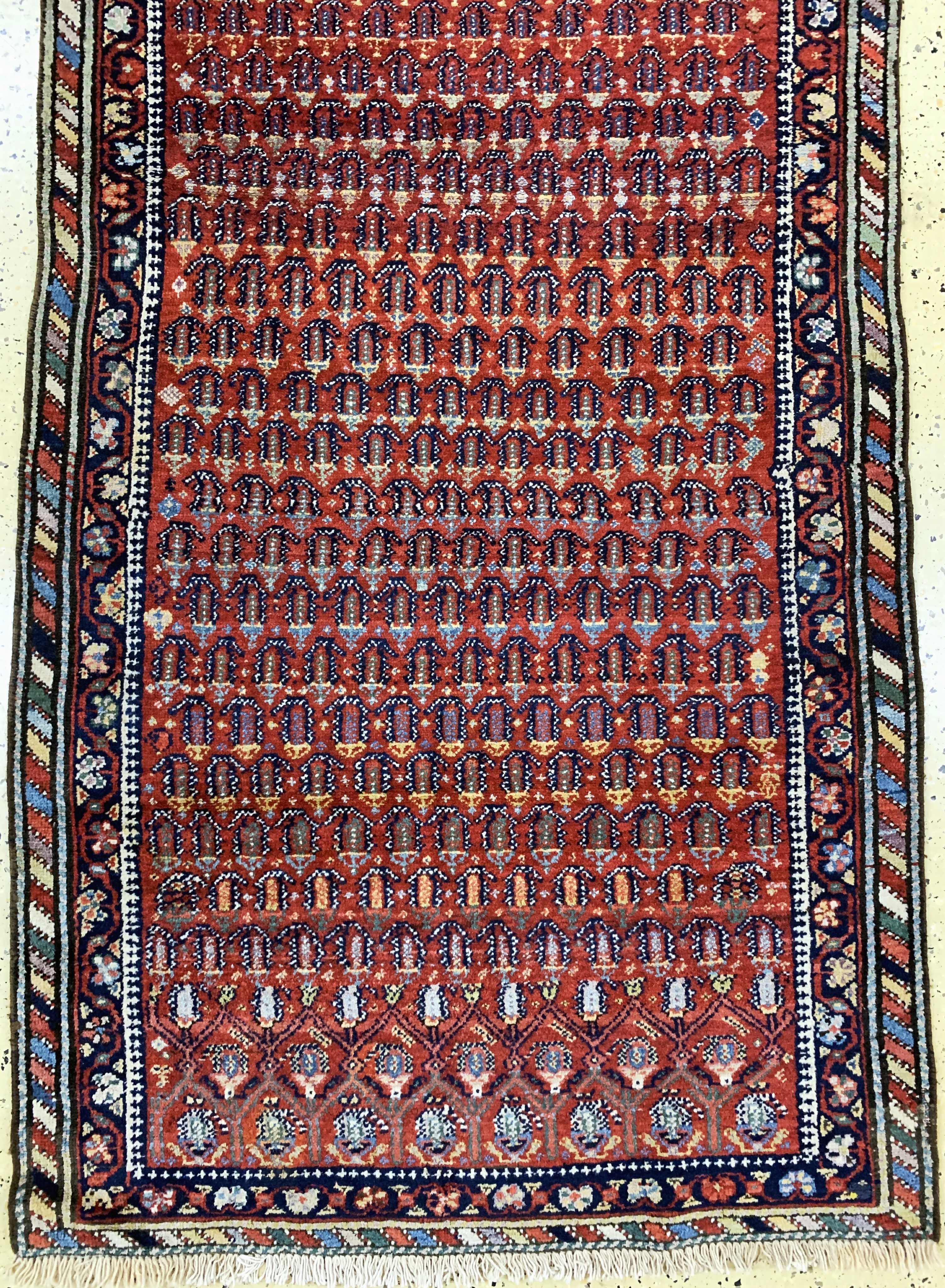Detail d: Shahsawan antik, Persien, um 1900, Wolle auf Baumwolle, ca. 370 x 106 cm, EHZ: 2