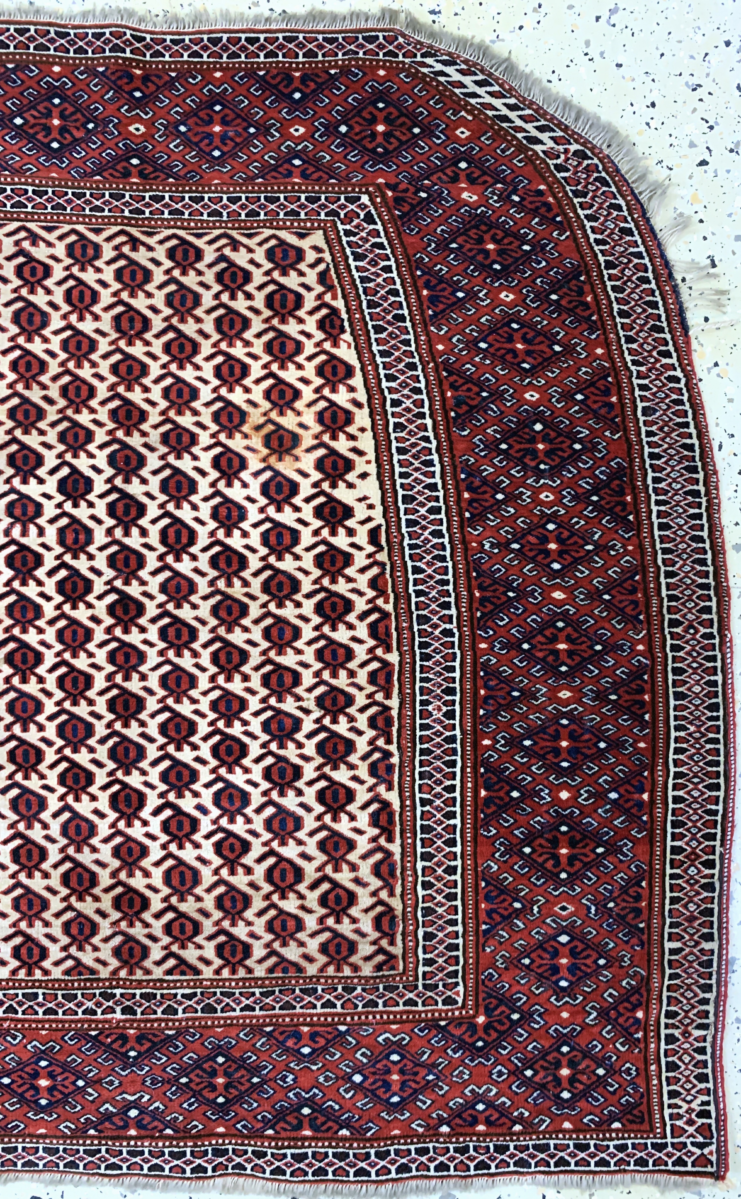 Detail a: Yomud"Salachak"antik, Turkmenistan, um 1900, Wolle auf Wolle, ca. 105 x 110 cm, EHZ: 2