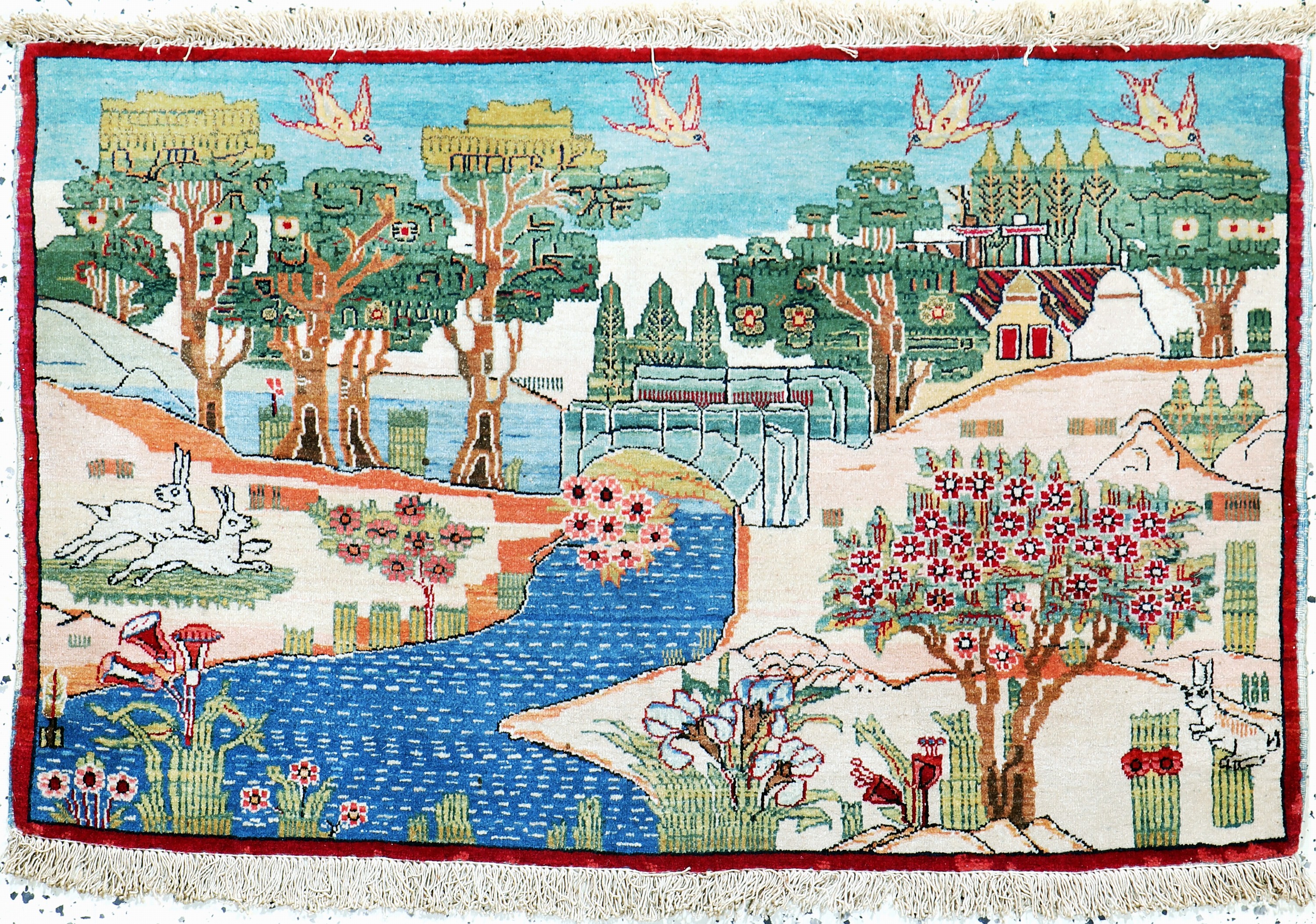 Image 27041771 - Keschan alt, Persien, Anfang 20.Jhd, Wolle auf Baumwolle, ca. 93 x 58 cm, EHZ: 2 ...