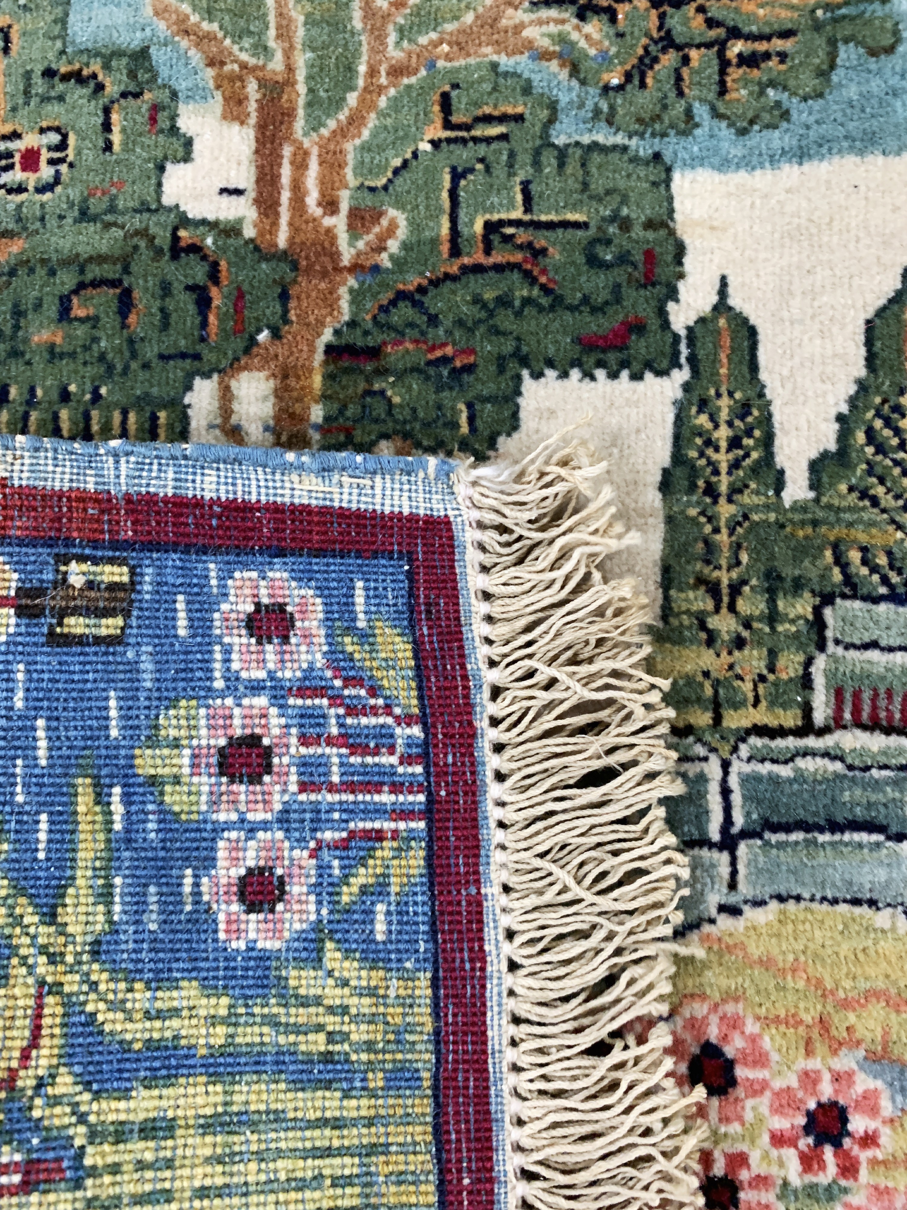 Detail d: Keschan alt, Persien, Anfang 20.Jhd, Wolle auf Baumwolle, ca. 93 x 58 cm, EHZ: 2
