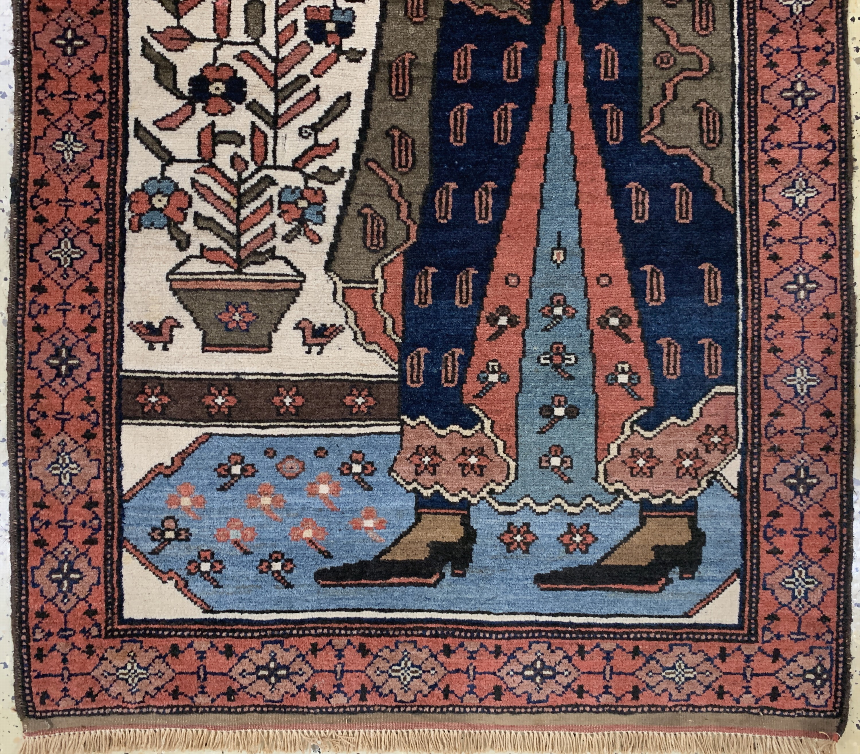 Detail b: Belutsch alt, Persien, Anfang 20.Jhd, Wolleauf Baumwolle, ca. 155 x 83 cm, EHZ: 2