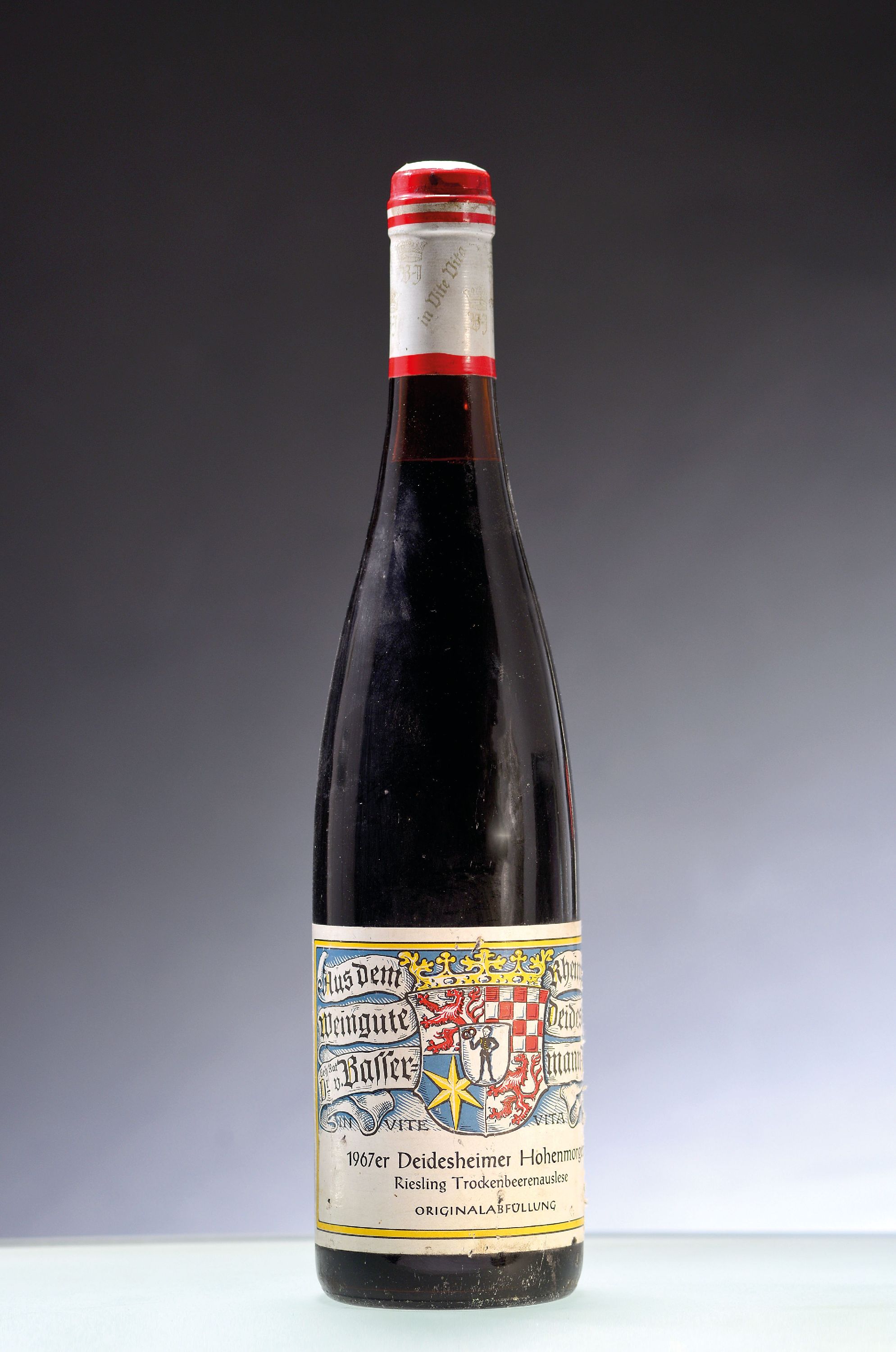 Image 27041784 - 1 Flasche 1967 Deidesheimer Hohenmorgen, Dr. Basserman-Jordan, Riesling Trocken, ca. ...