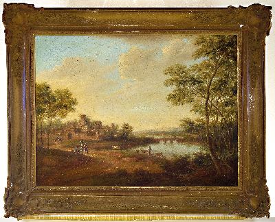 27041738k - Unbekannter Landschafter der Mitte des 18.Jh., pastorale Landschaft in der Art des Franz ...