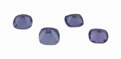 27041753a - Lot 4 lose Tansanite, zus. ca. 2.53 ct, Kissenschliff Schätzpreis: 720, - EUR