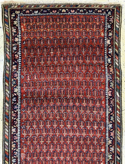 27041768a - Shahsawan antik, Persien, um 1900, Wolle auf Baumwolle, ca. 370 x 106 cm, EHZ: 2 ...