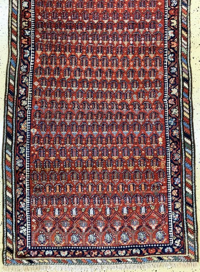 27041768d - Shahsawan antik, Persien, um 1900, Wolle auf Baumwolle, ca. 370 x 106 cm, EHZ: 2 ...