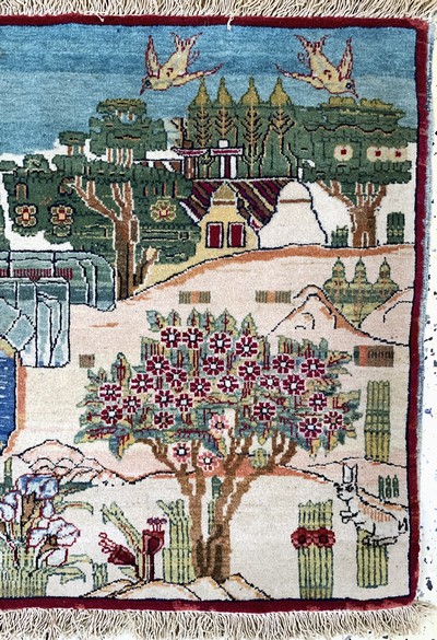 27041771a - Keschan alt, Persien, Anfang 20.Jhd, Wolle auf Baumwolle, ca. 93 x 58 cm, EHZ: 2 ...