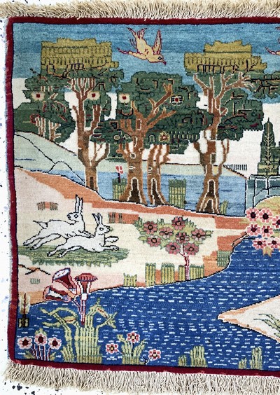 27041771b - Keschan alt, Persien, Anfang 20.Jhd, Wolle auf Baumwolle, ca. 93 x 58 cm, EHZ: 2 ...