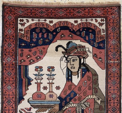 27041773a - Belutsch alt, Persien, Anfang 20.Jhd, Wolleauf Baumwolle, ca. 155 x 83 cm, EHZ: 2 ...