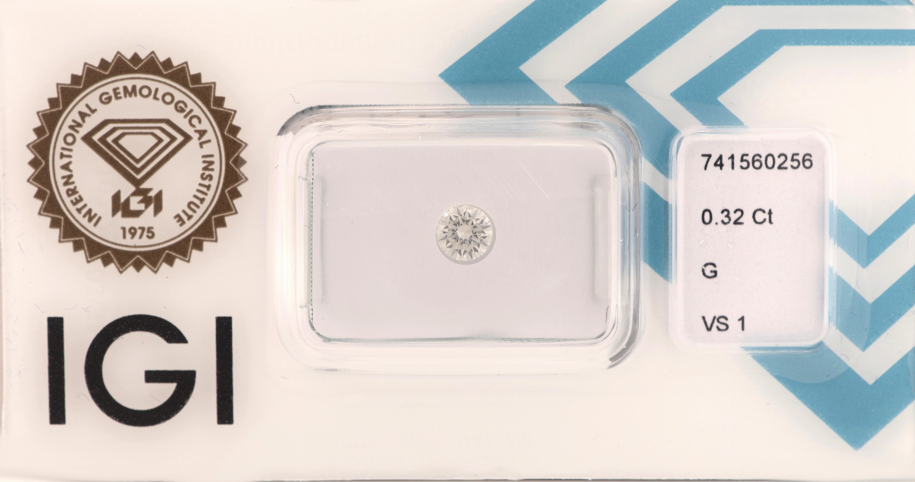 Image 27041876 - Loser Brillant, 0.32 ct feines Weiß(G)/vs1, eingeschweißt, mit IGI-Expertise ...
