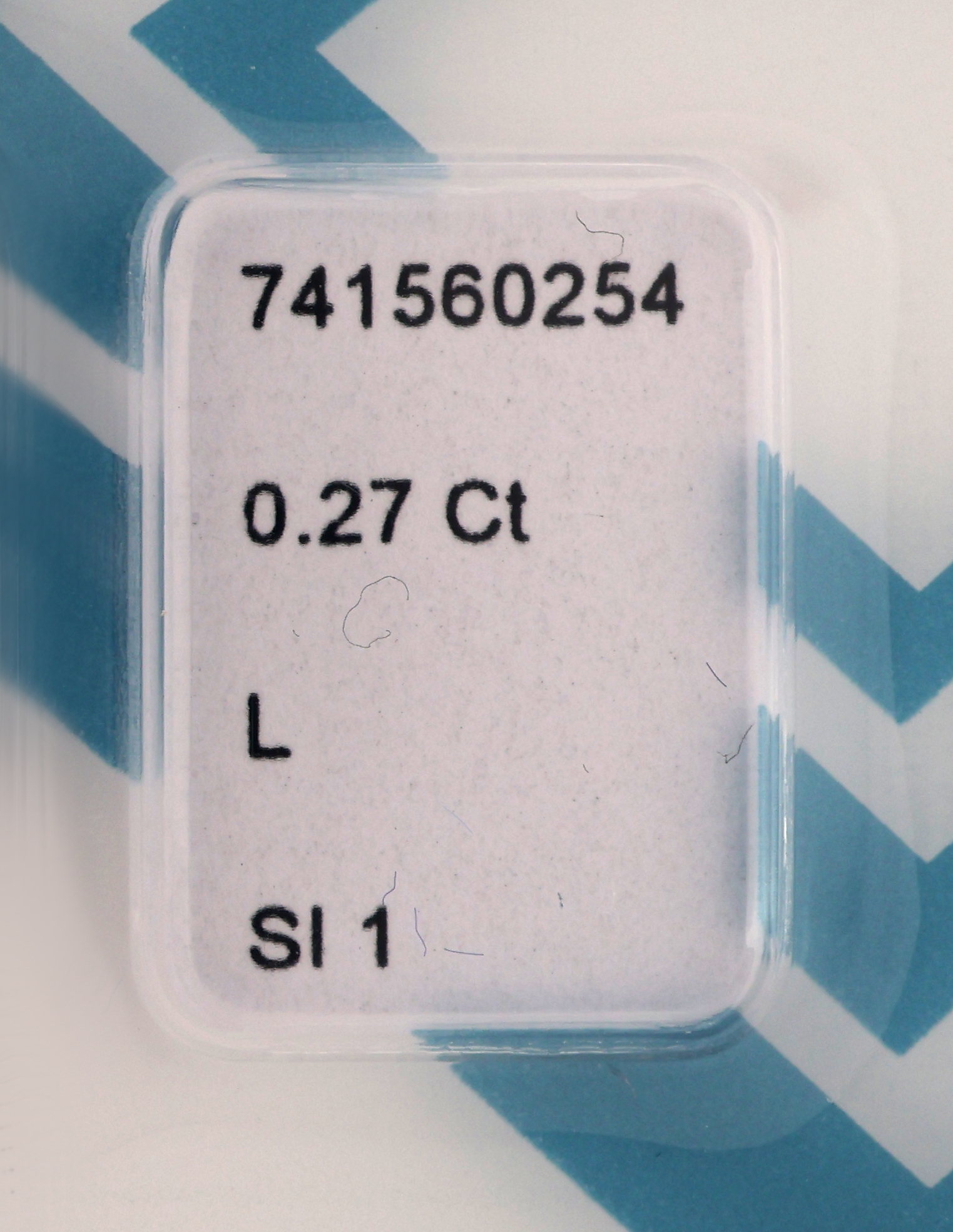 Detail a: Loser Altschliff-Diamant, 0.27 ct get. Weiß(L)/si1, eingeschweißt, mit IGI-Expertise