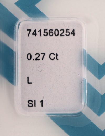 27041883a - Loser Altschliff-Diamant, 0.27 ct get. Weiß(L)/si1, eingeschweißt, mit IGI-Expertise ...