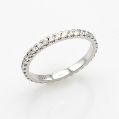 27041995a - Memoryring mit Brillanten, WG 585/000, 36 Brill. zus. ca. 0.65 ct Weiß/lupenrein, RW ...