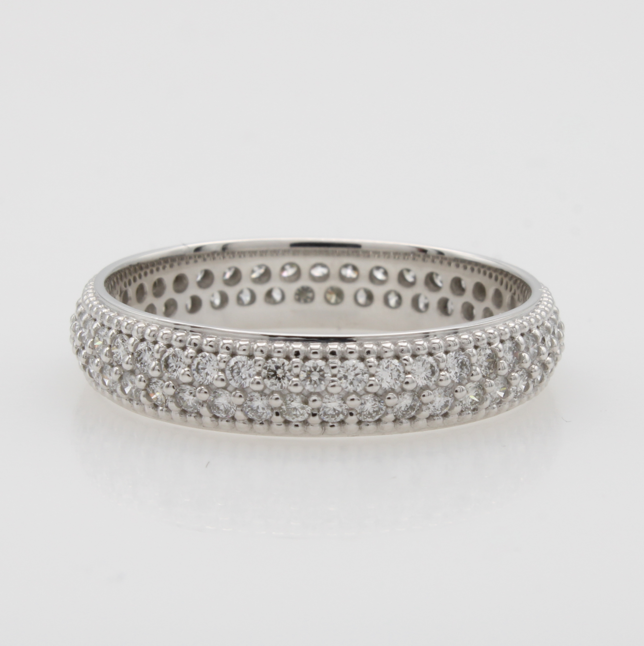 Image 27042019 - Ring mit Brillanten, WG 585/000, Schiene rundum bes. m. Brill. zus. ca. 1 ct Weiß/p, ...