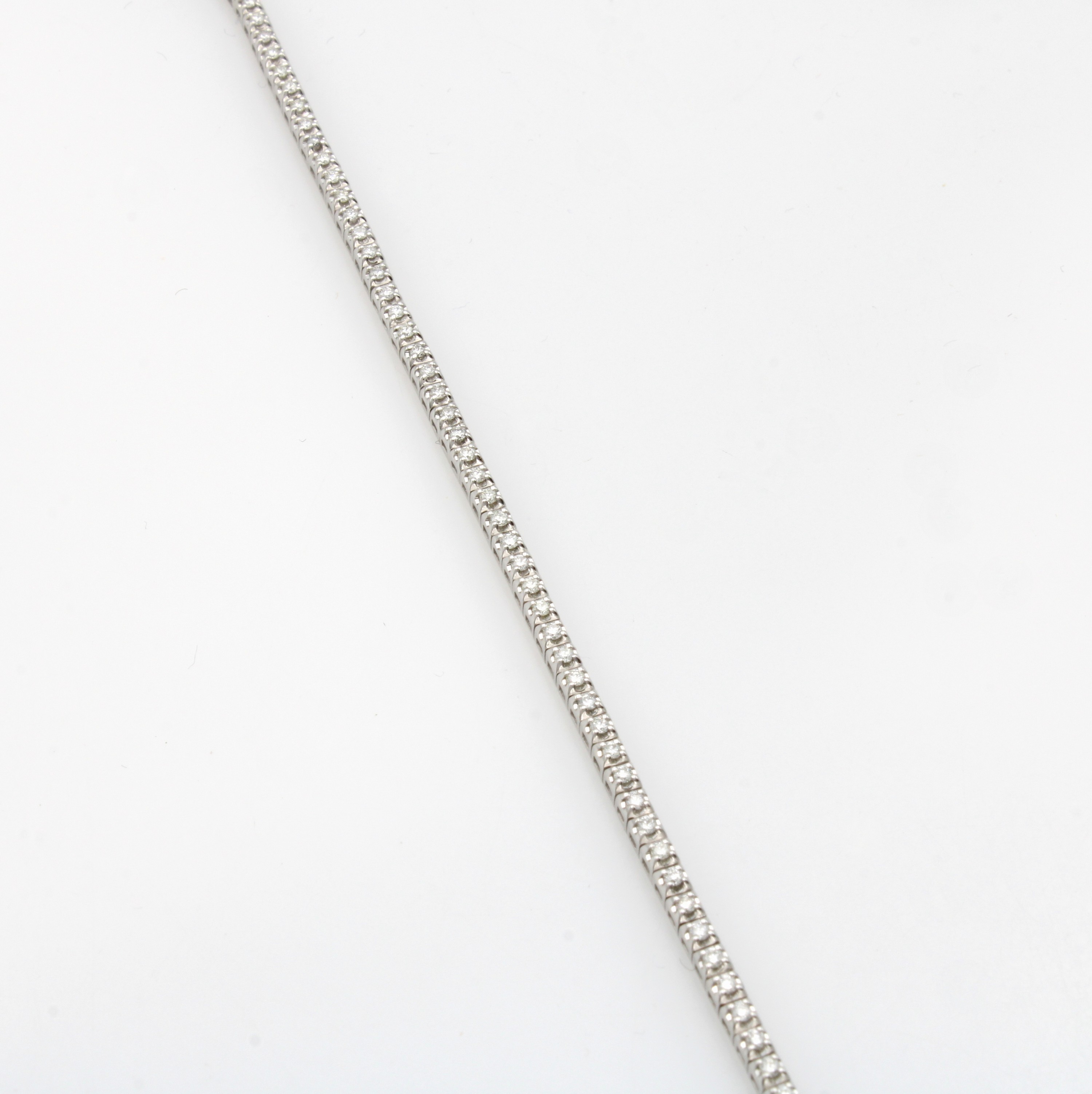 Image 27042062 - Armband mit Brillanten, WG 585/000, Brill. zus. ca. 0.75 ct Weiß/lupenr., Kastenschl. ...