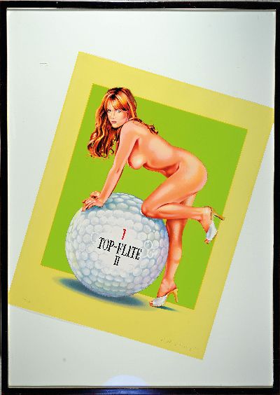 27042014k - Mel Ramos, 1835 Sacramento-2018 Oakland, Top-Flite II, Farblithographie aus Velin, ...