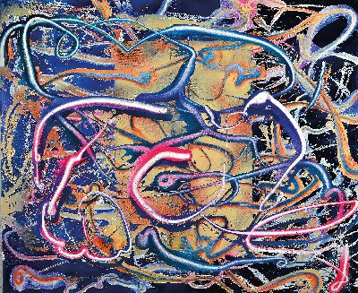 27042017k - Franziska Wolff, geb. 1987 Berlin, Ohne Titel, Mischtechnik und Acryl auf Lwd, ...