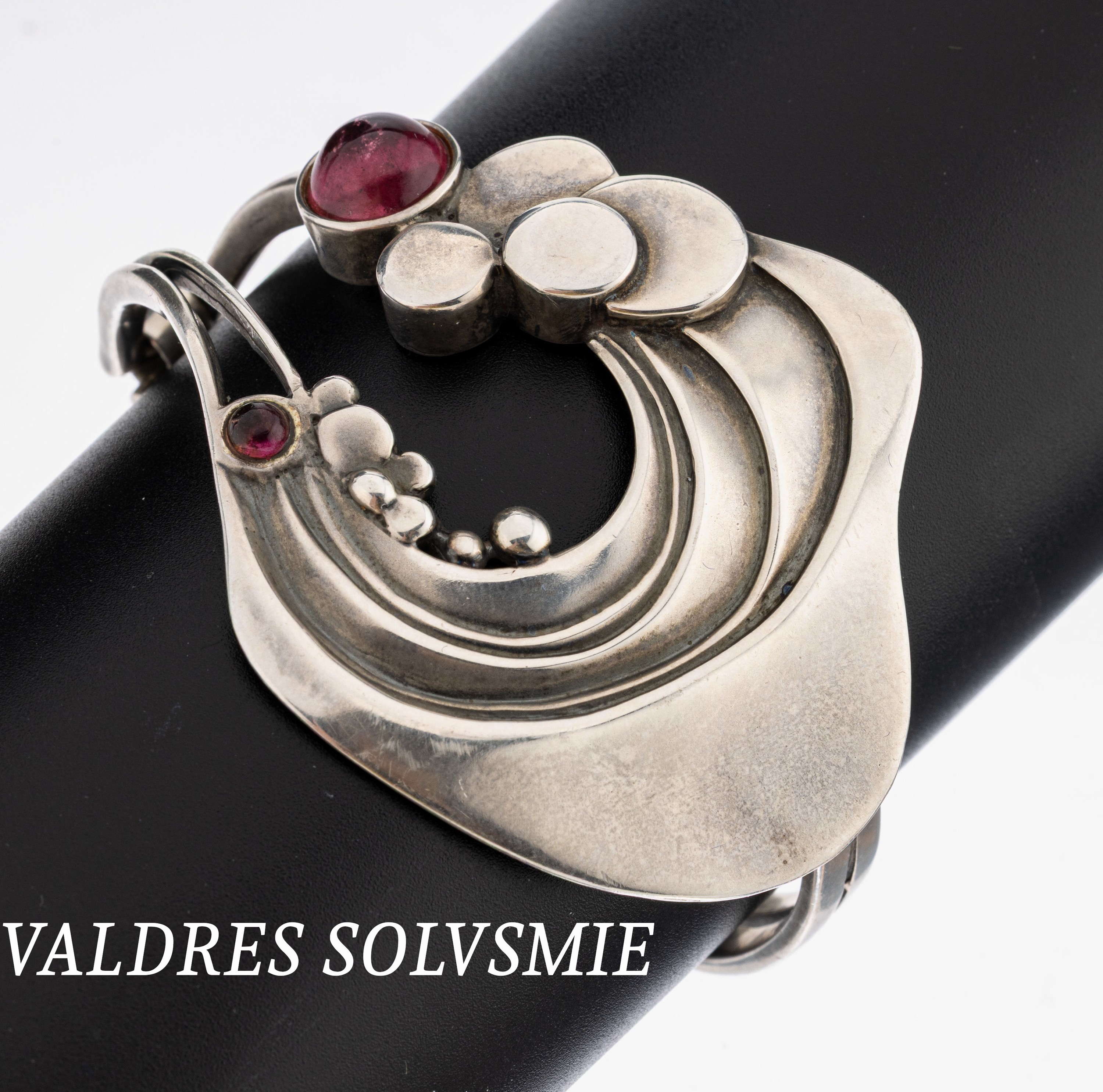 Image 27042102 - Turmalin-Armreif, Norwegen, 925er Silber, außergewöhnliches Design bei VALDRES ...