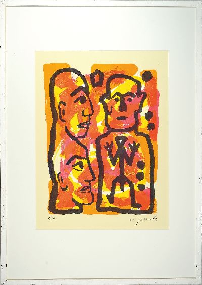 27042127k - A.R. Penck, 1939-2017, Ohne Titel, Farbserigraphie, handsigniert, bez.: e.a., ca. ...