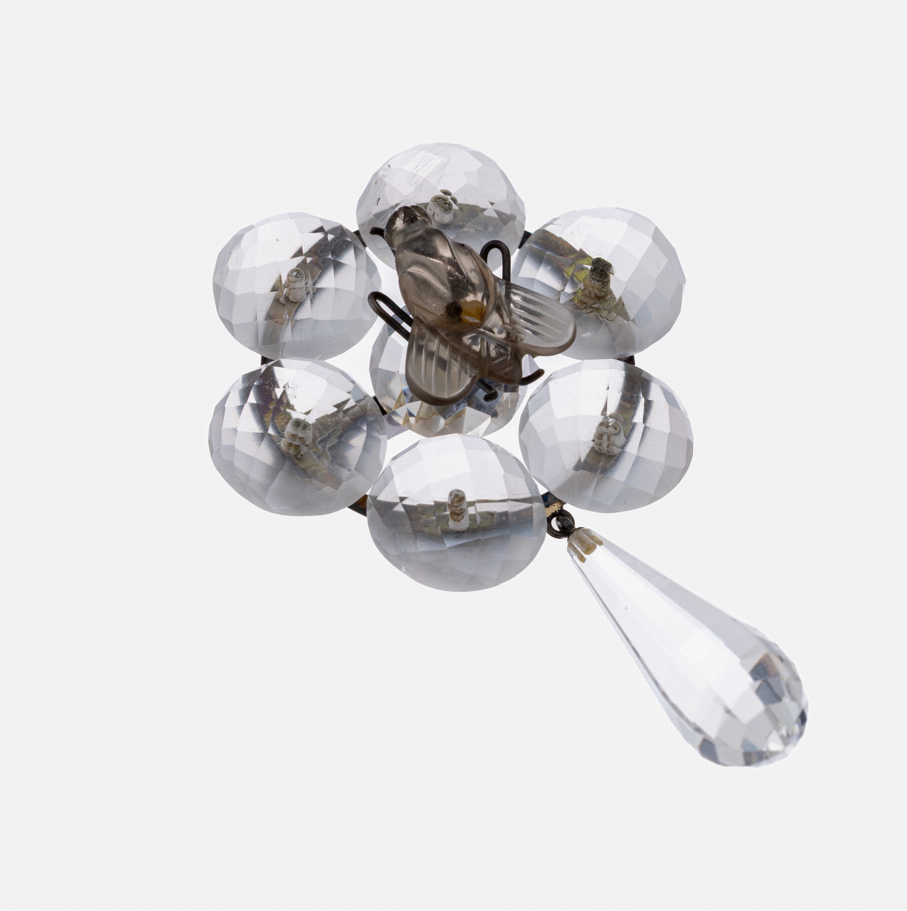 Image 27042224 - Bergkristall-Brosche, Idar-Oberstein um 1880-1900, facett. ...