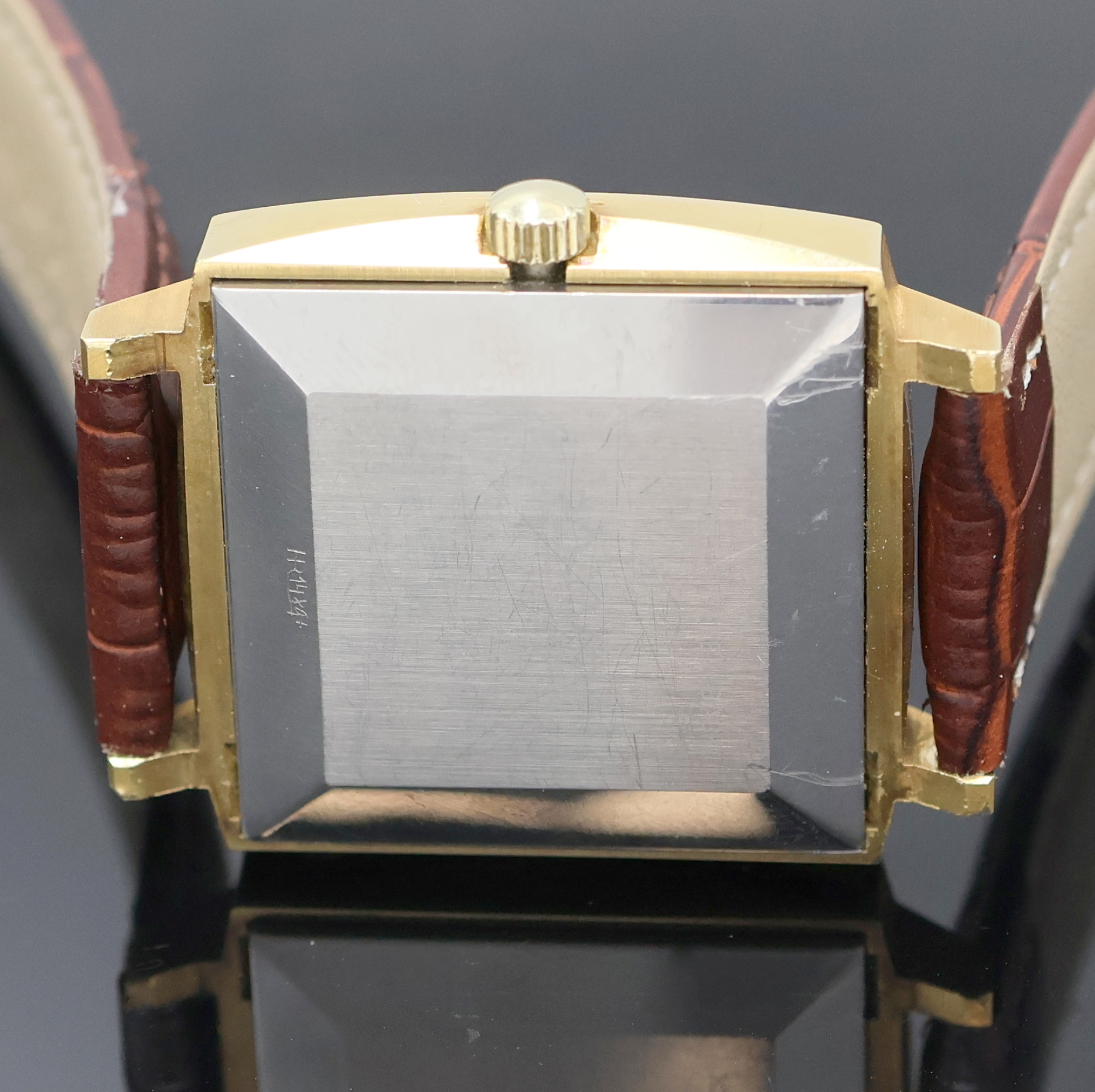 Detail d: ROAMER Herrenarmbanduhr Red Sea Referenz 479.9230.601, Automatik, Schweiz um 1968, verg. Stülpgeh., gold. Zifferbl. m. aufgel. Indizes, Anz. v. ...