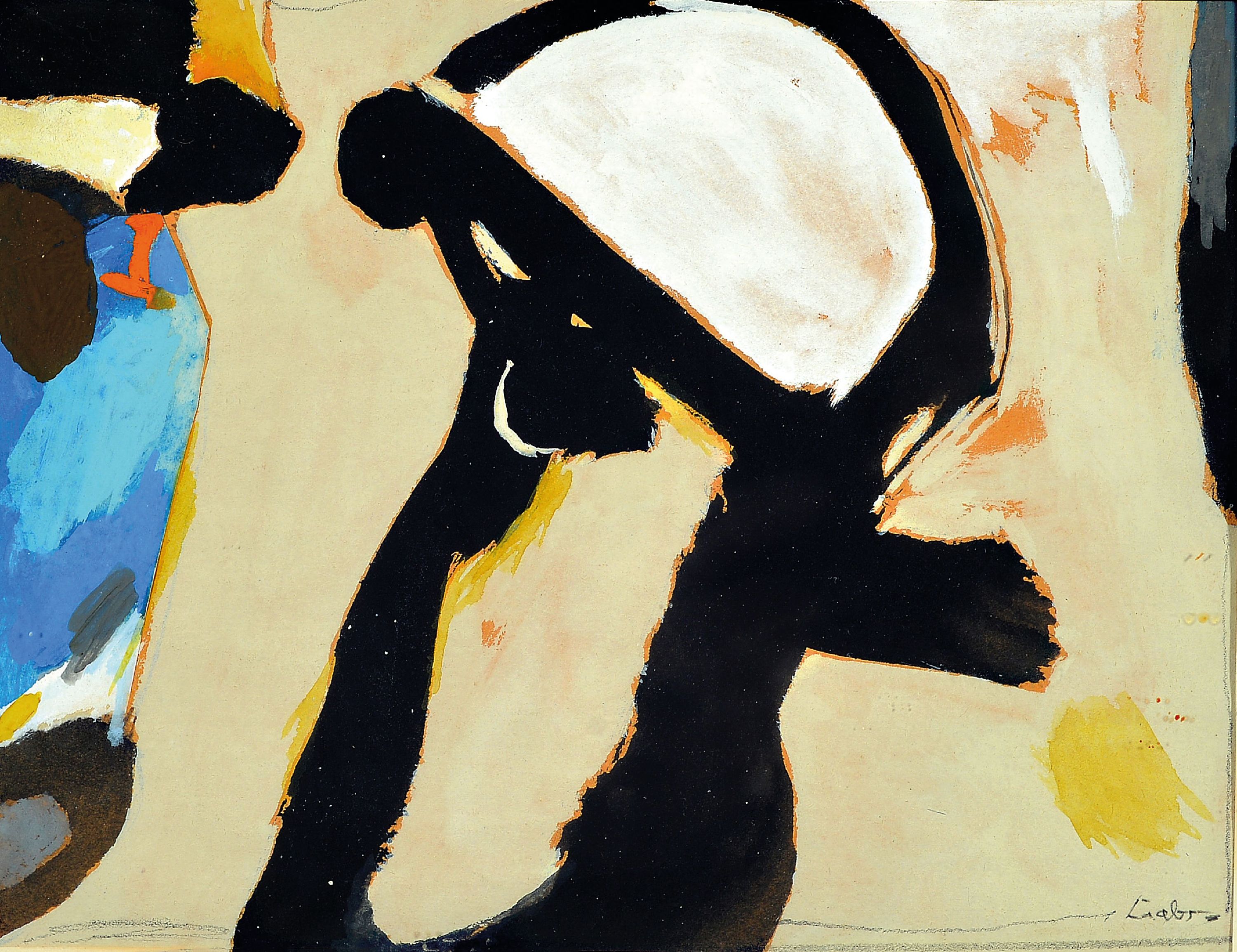 Image 27042285 - Hans Laabs, 1915-2004, Ohne Titel, Gouache auf Papier, rechts unten sign., ca. 19x23cm, ...