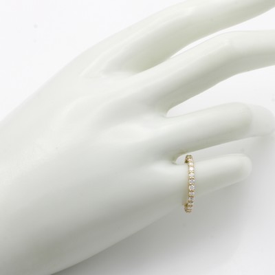 27042218b - Memoryring mit Brillanten, GG 750/000, 29 Brill. zus. ca. 0.76 ct feines Weiß /si-p, RW ...