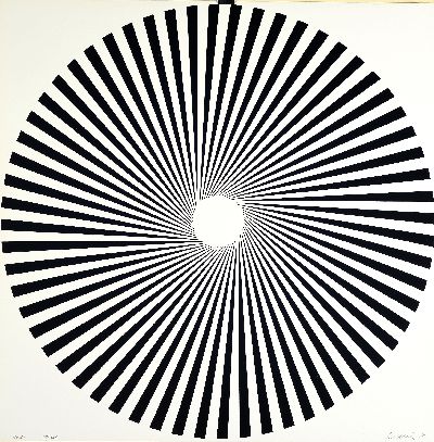 27042256l - Wolfgang Ludwig, 1923-2009, ´Kinematische Scheiben´ KS 28 und KS 30, 2 Siebdrucke von ...