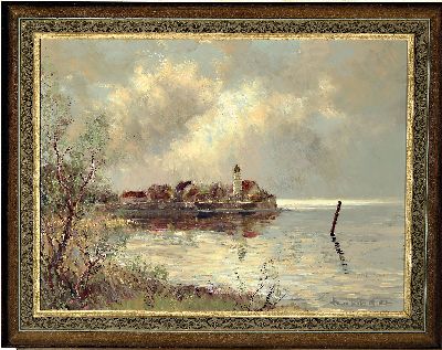 27042262k - Hans Karl Baier, 1918 Ulm-1976 Oberstdorf, Wasserburg am Bodensee, so rückseitig ...