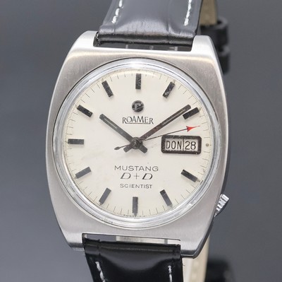 27042270a - ROAMER Mustang D D Scientist Herrenarmbanduhr Referenz 478-1120.601, Schweiz um 1970, ...