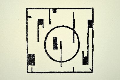 27042283k - Erich Buchholz, 1891-1972, 2 Holzschnitte: Kreis mit Gegenbewegung, rückseitig mit ...