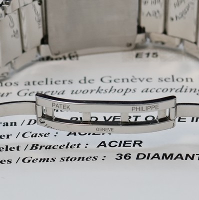 27042351d - PATEK PHILIPPE Twenty-4 Damenarmbanduhr Referenz 4910/1200A-011, quarz, Edelstahlgeh. ...