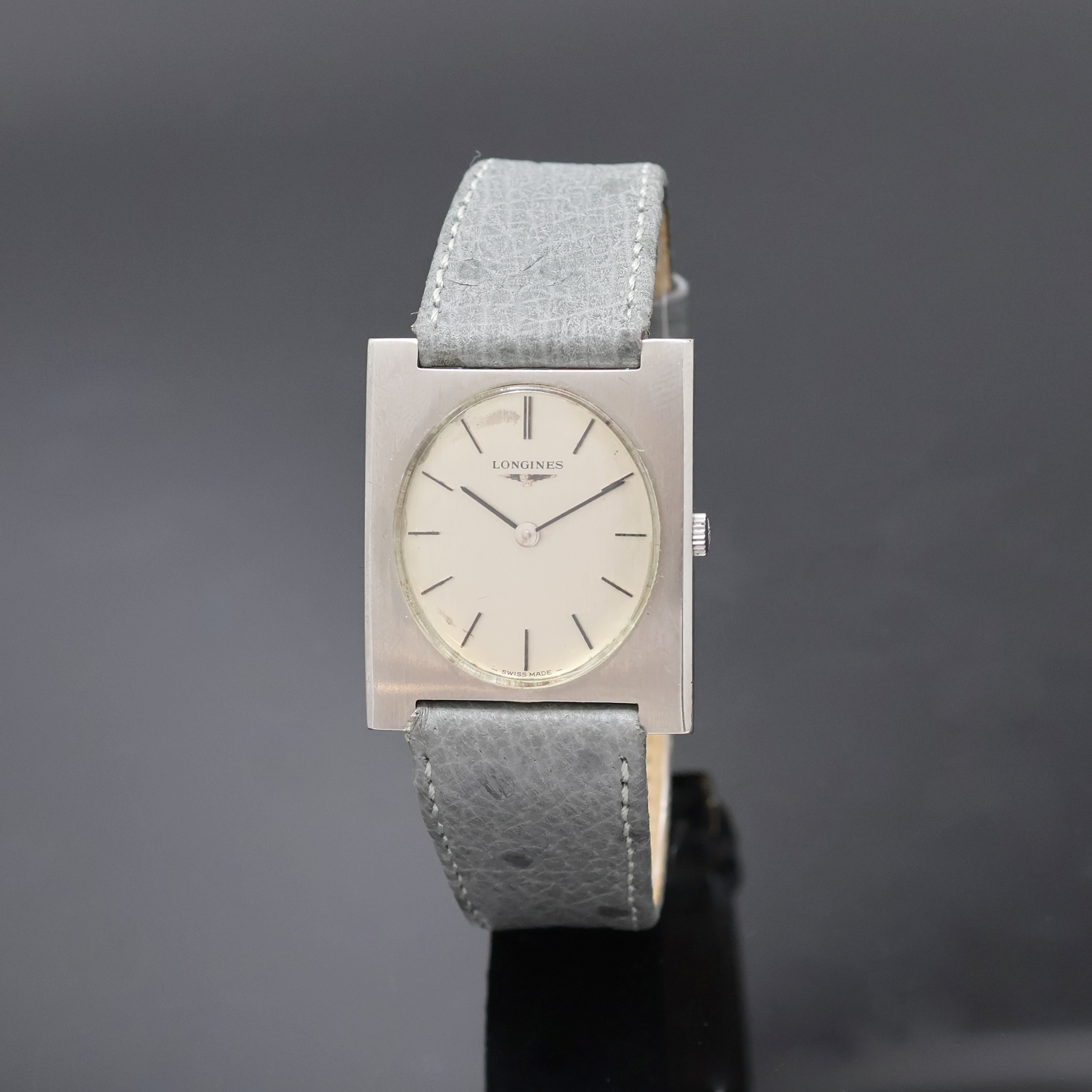 Image 27042532 - LONGINES Armbanduhr in Edelstahl Referenz 8099 11 , Schweiz um 1968, Handaufzug, 2-teil. ...