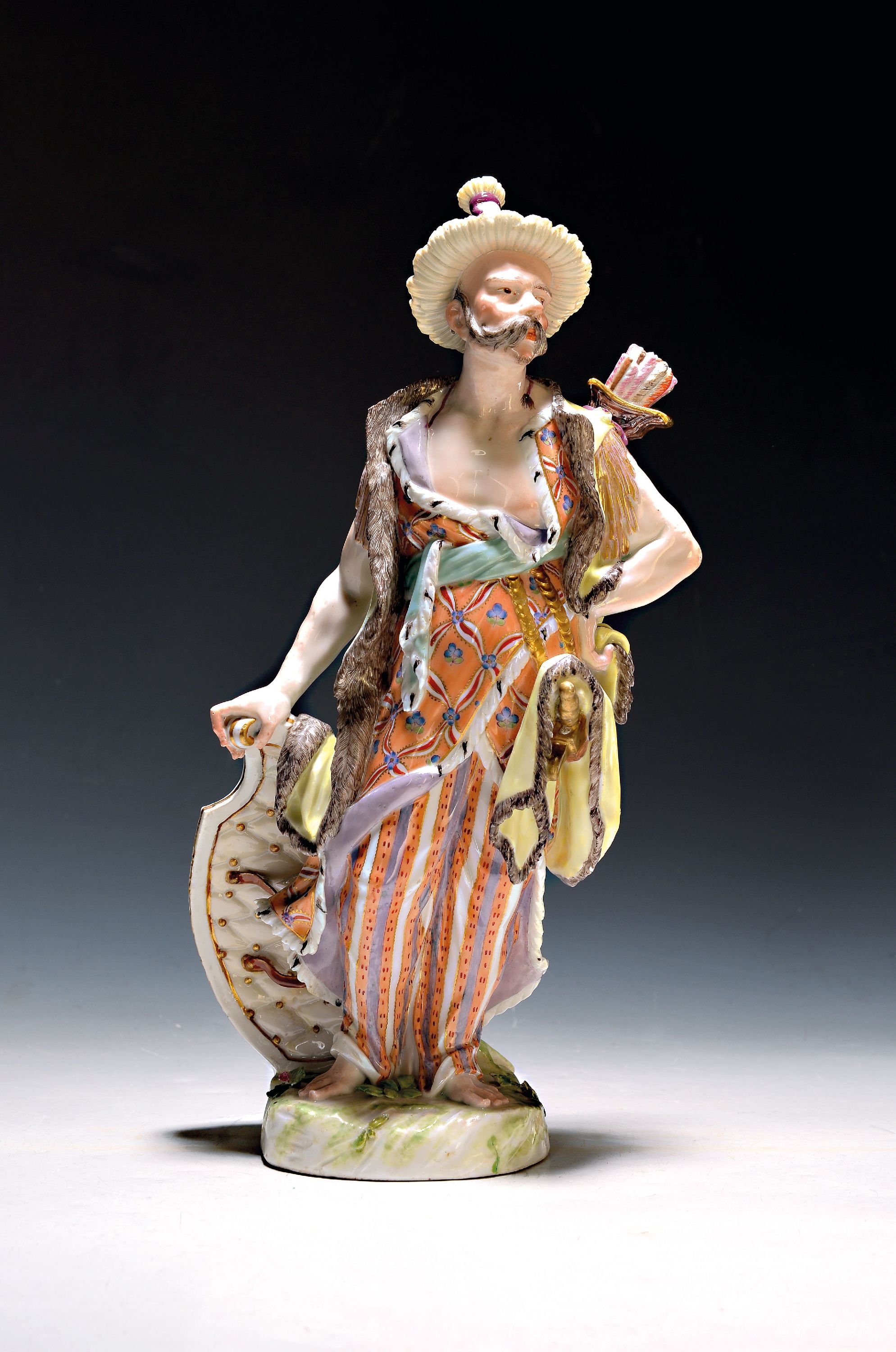 Image 27042536 - Large porcelain figure, Meissen, Malabar, around 1765, period, design probably Kaendler ...