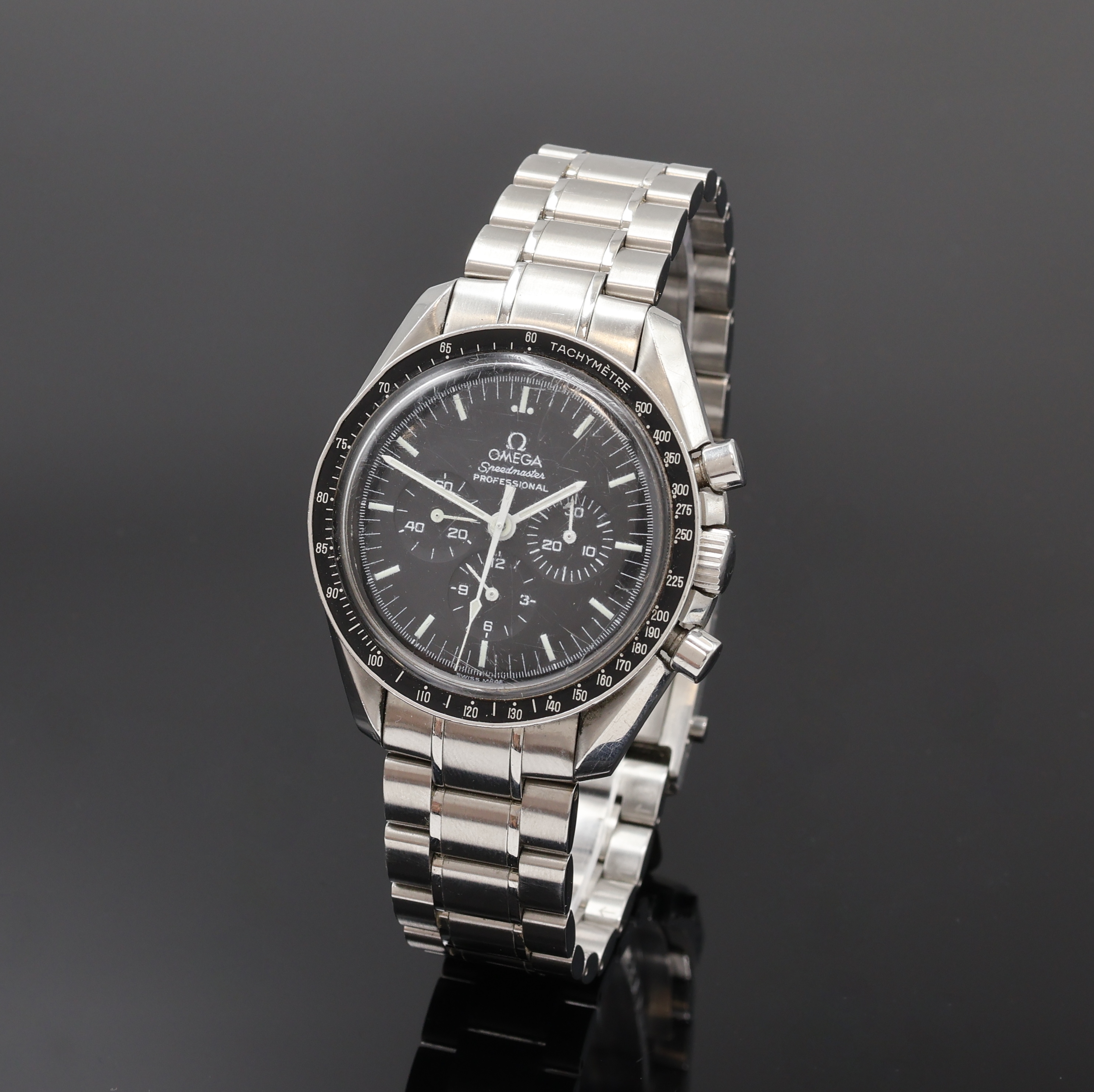 Image 27042547 - OMEGA Speedmaster Professional Armbandchronograph Referenz 1450022/3450022, Schweiz um ...