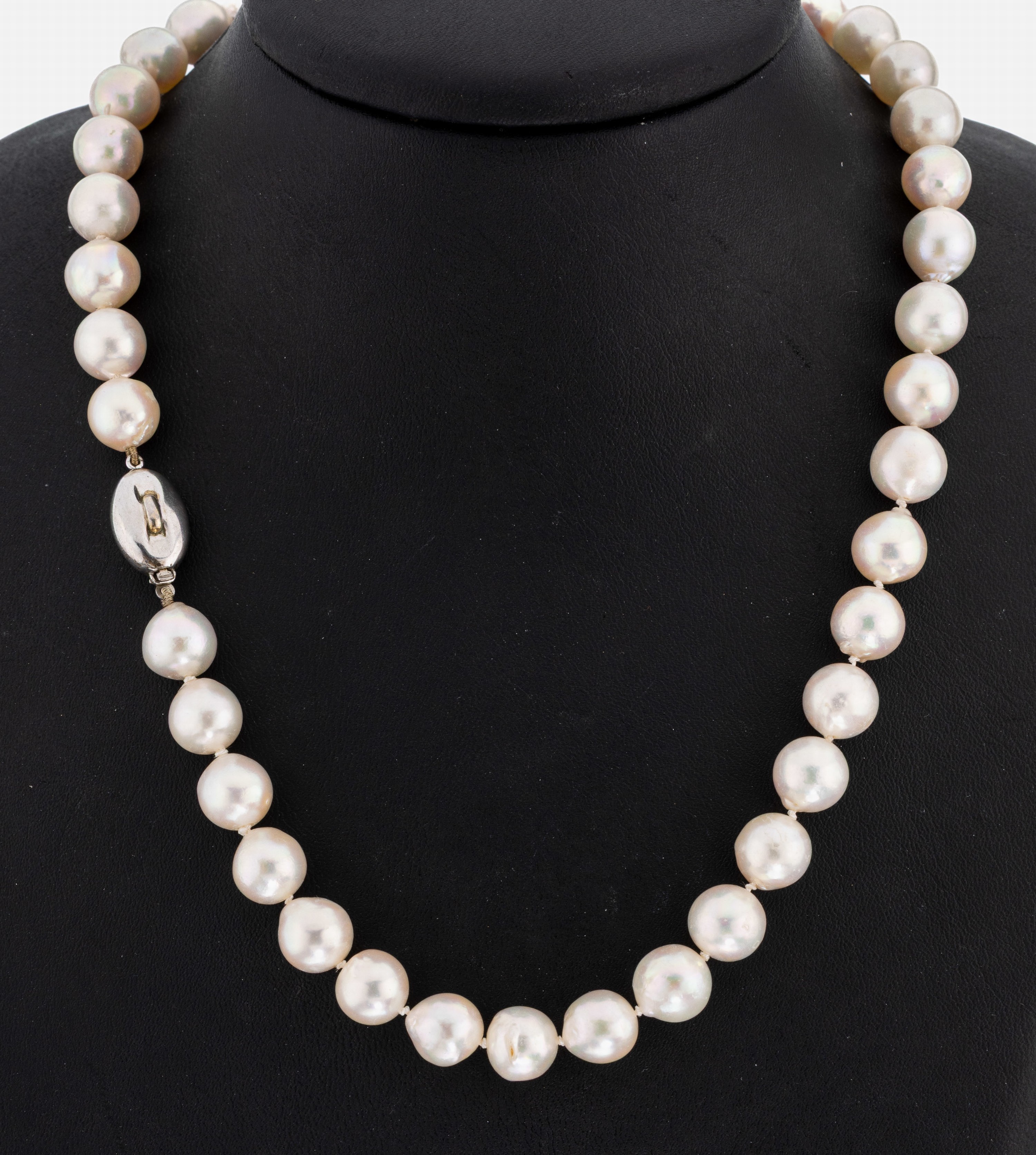 Image 27042549 - Perl-Collier, Akoyazuchtperlen, D. ca. 9.5 -10 mm, einzeln geknotet, L. ca 45 cm, ...