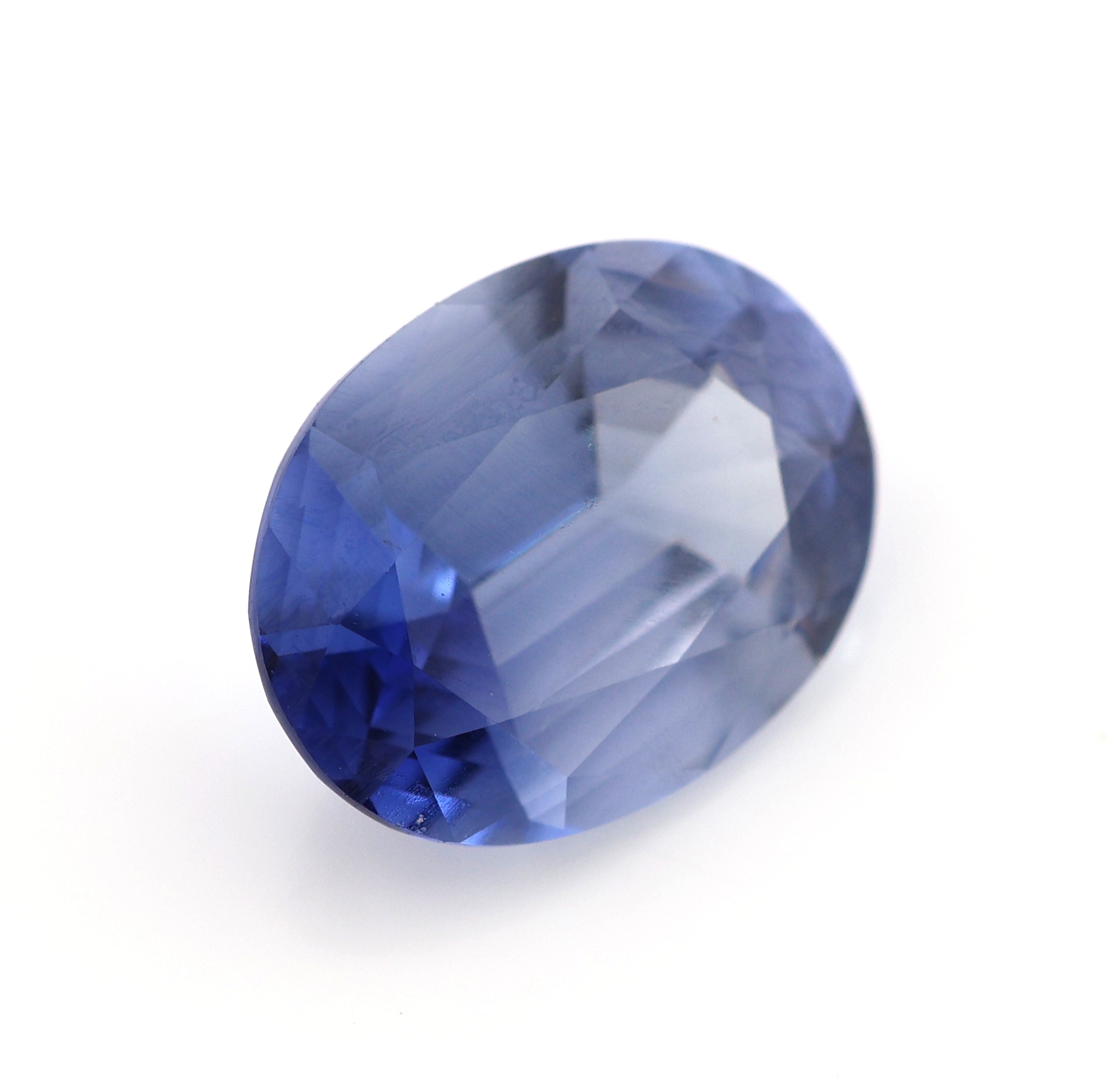 Detail a: Loser ovalfacett. Tansanit, ca. 1.75 ct