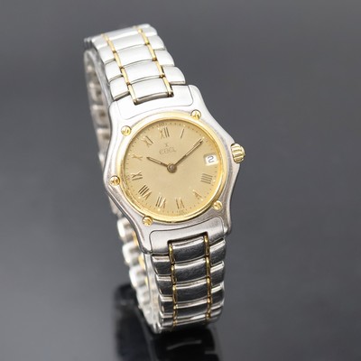 27042561b - EBEL 1911 Damenarmbanduhr in Stahl/Gold Referenz 188901, Schweiz um 1995, quarz, Boden ...