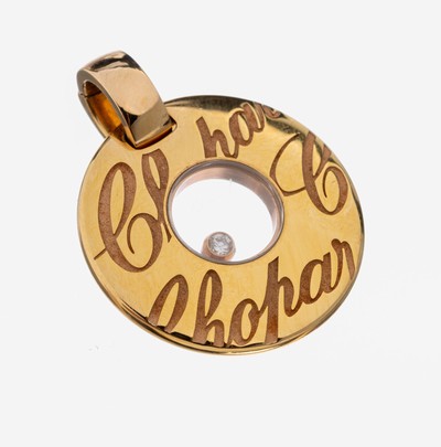 Image 18 kt gold CHOPARD brilliant-pendant , YG 750/ 000, Chopardissimo, brilliant approx. ...
