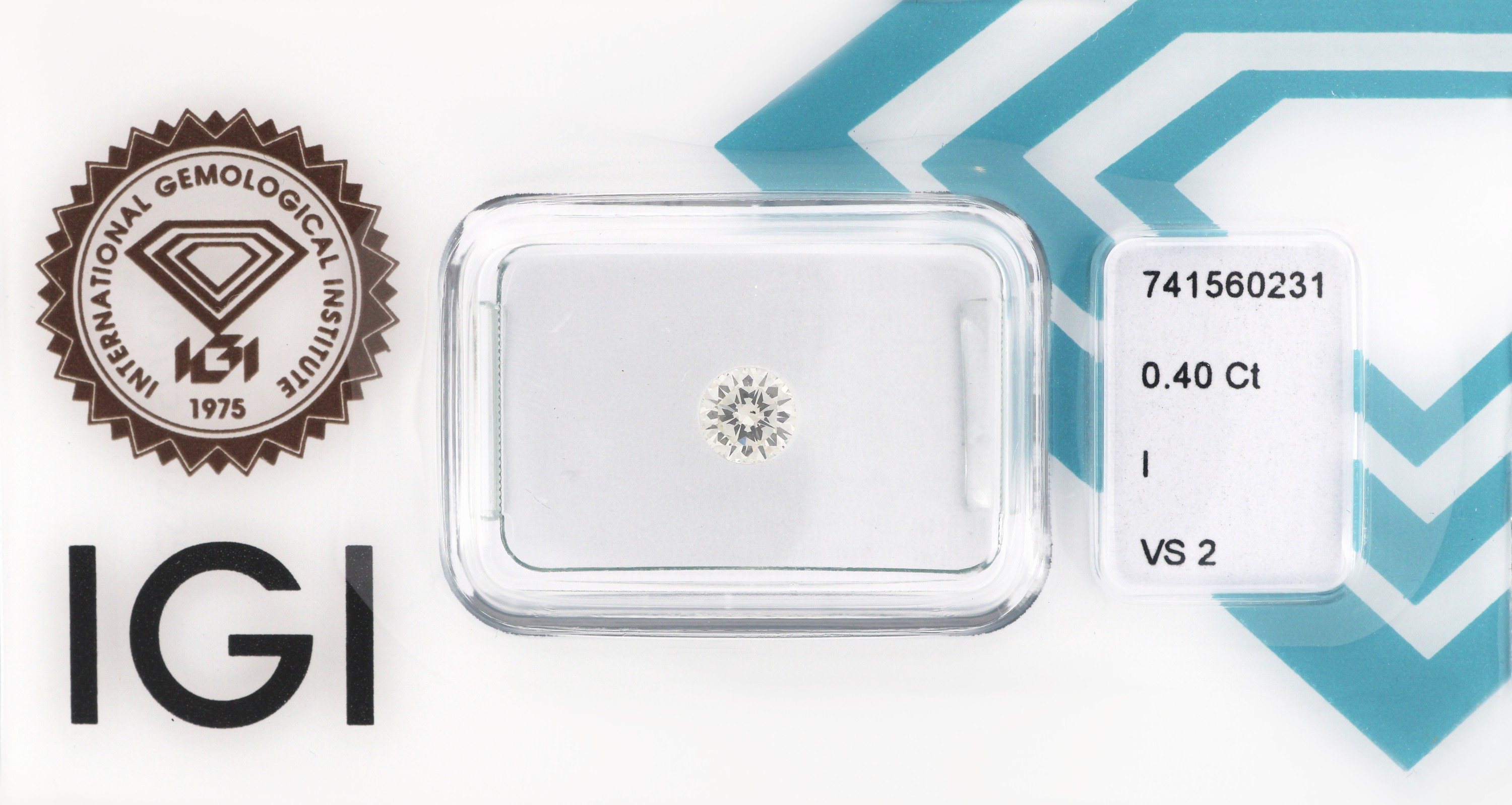 Image 27042639 - Loser Brillant, 0.40 ct l.get.Weiß(I)/vs2, eingeschweißt, IGI-Expertise Schätzpreis: ...