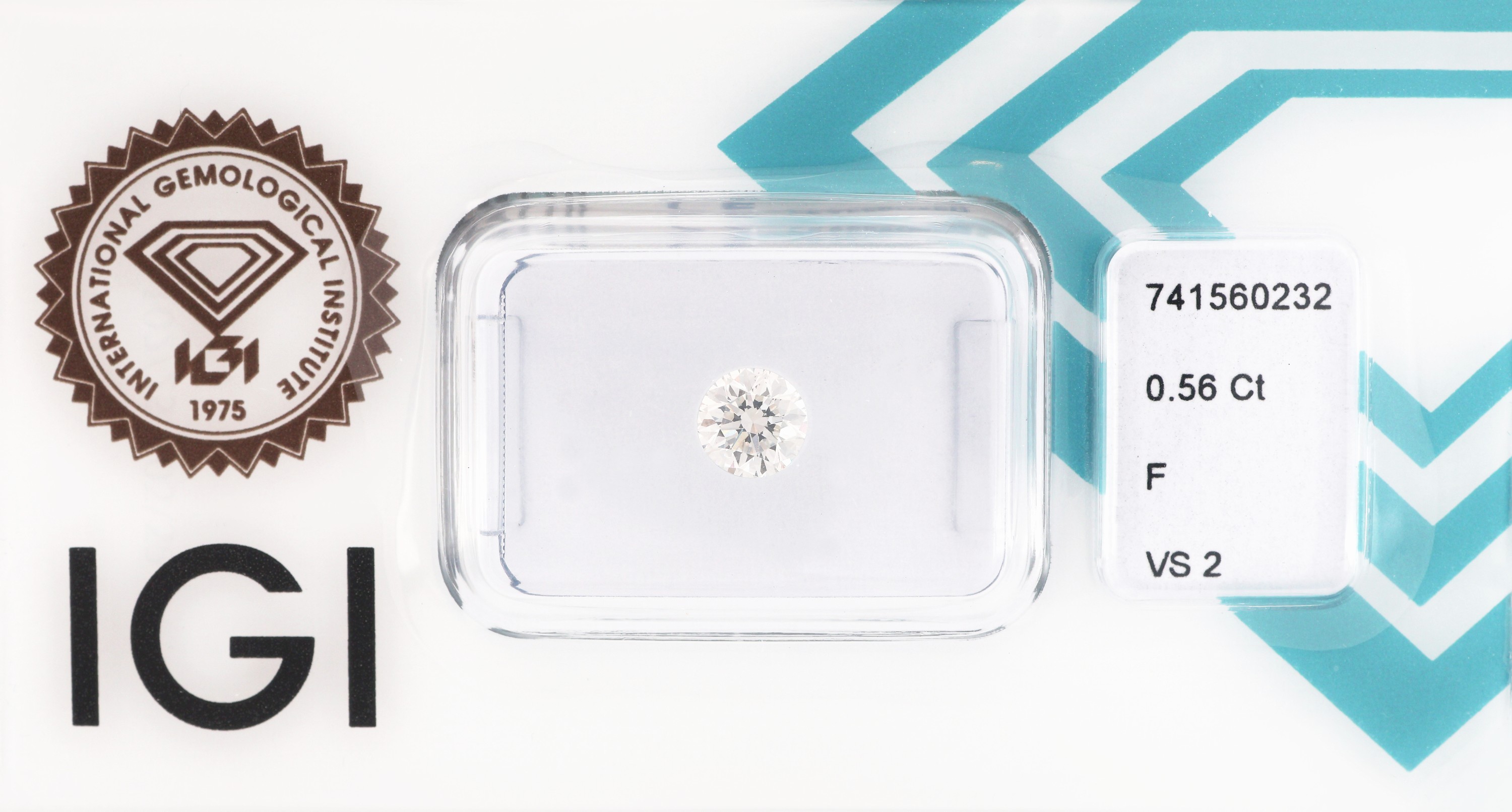 Image 27042646 - Loser Brillant, 0.56 ct feines Weiß (F)/vs2, eingeschweißt, IGI-Expertise Schätzpreis: ...