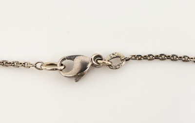 27042620c - 14 kt Gold Diamant-Anhänger, um 1920, WG 585/000 unterlegiert, durchbrochen ...