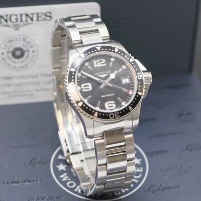 27042743b - LONGINES Hydro Conquest Armbanduhr in Edelstahl Referenz L3.340.4, Schweiz lt. beil. ...