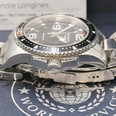 27042743d - LONGINES Hydro Conquest Armbanduhr in Edelstahl Referenz L3.340.4, Schweiz lt. beil. ...