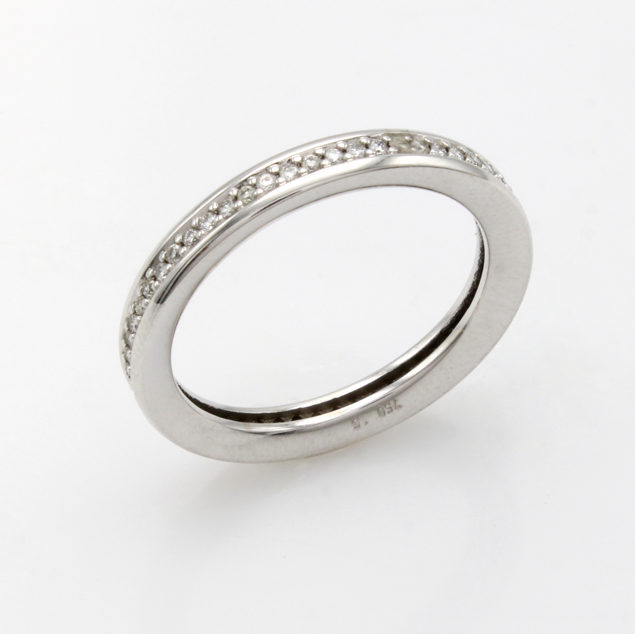 Image 27042867 - Memoryring mit Brillanten, WG 750/000, 56 Brill. zus. ca. 0.28 ct Weiß/si, RW ca. 56 ...