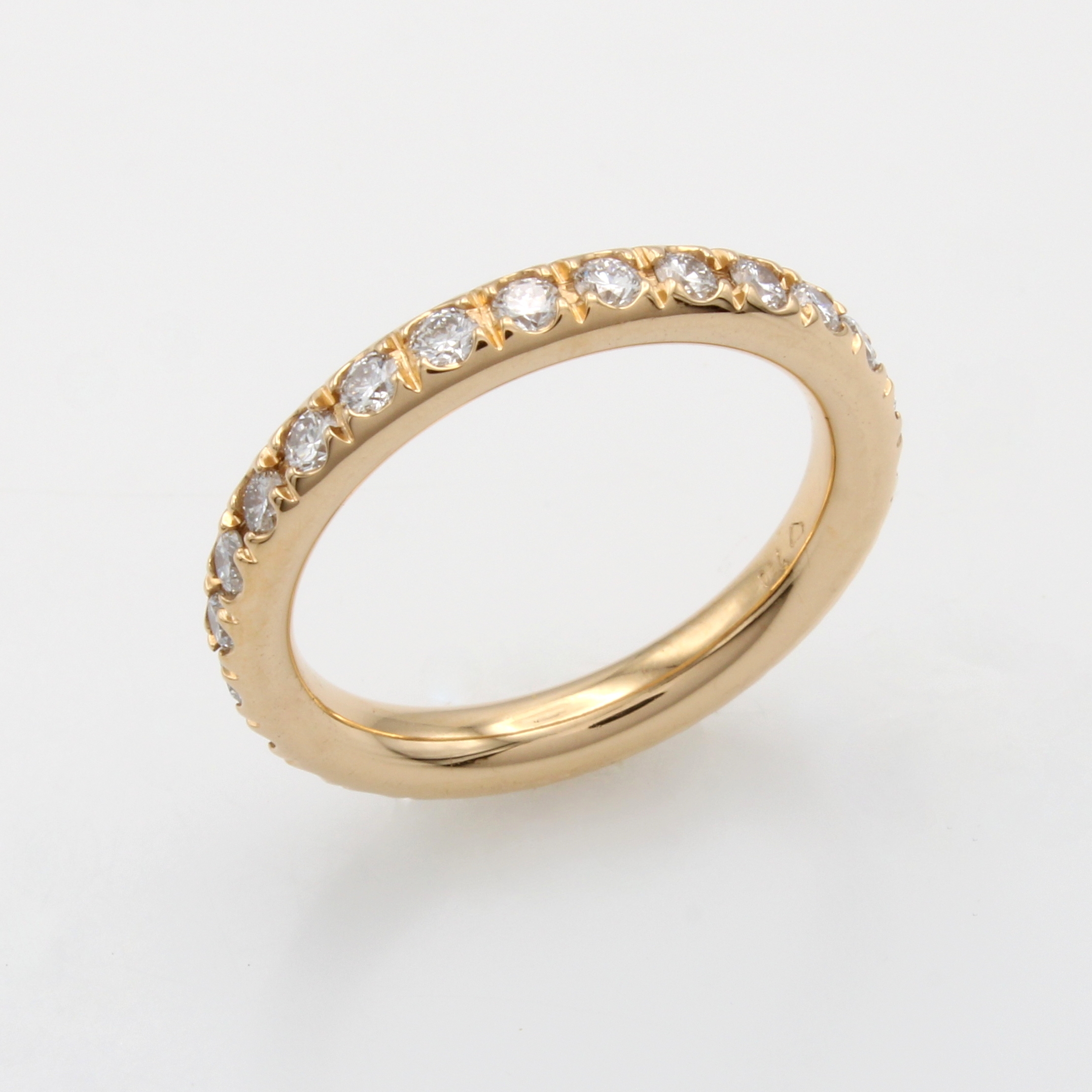 Image 27042875 - Memoryring mit Brillanten, RG 750/000, 26 Brill. zus. ca. 0.91 ct Weiß/si, RW ca. 54 ...