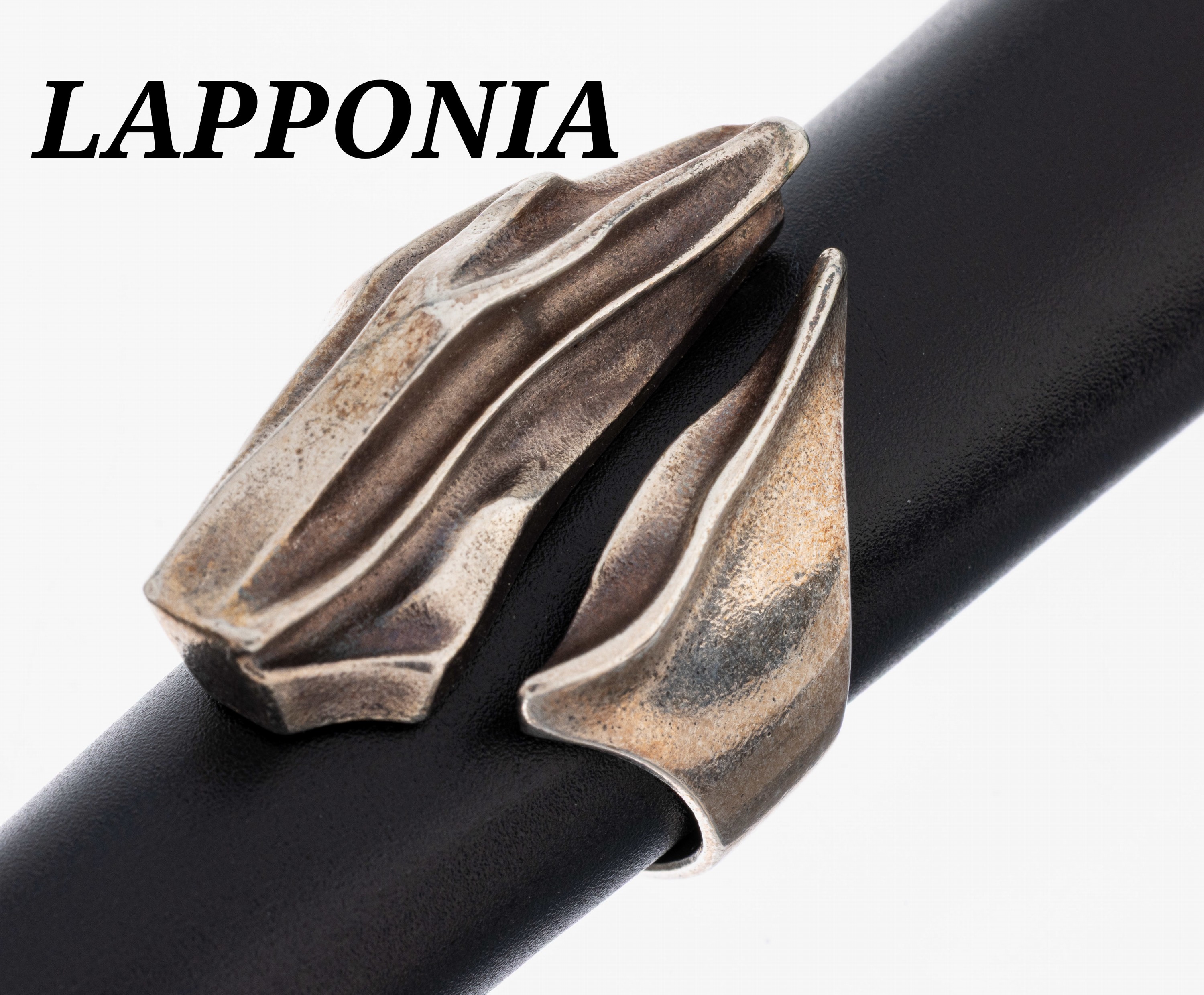 Image 27043292 - LAPPONIA ring, Finland, 1978 , silver 925, typ. abstract design, ringsize 54
