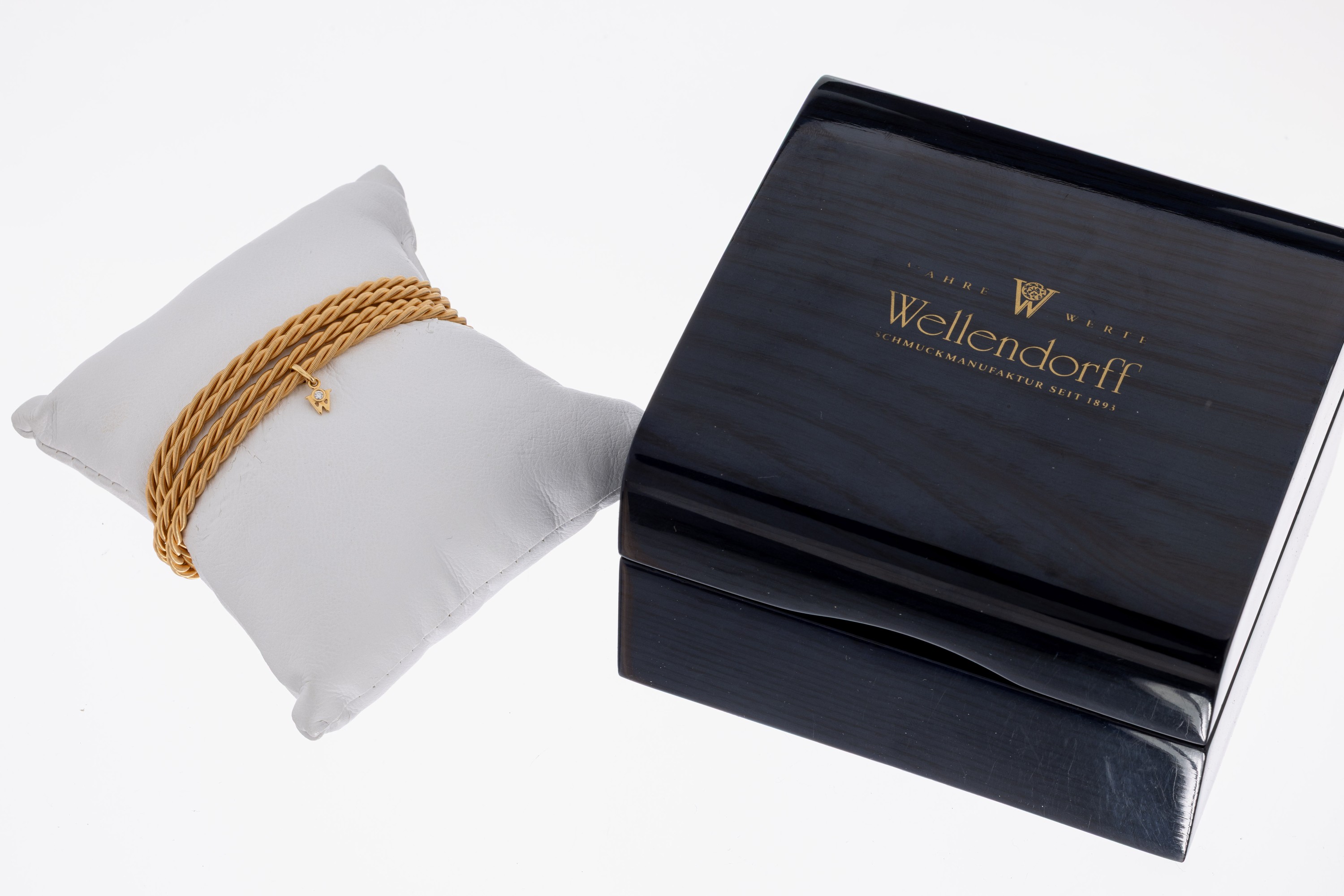 Image 27043453 - 18 kt Gold WELLENDORFF Armband, GG 750/000,Modell Silky Quartett, 4-rhg., fein sat. und ...