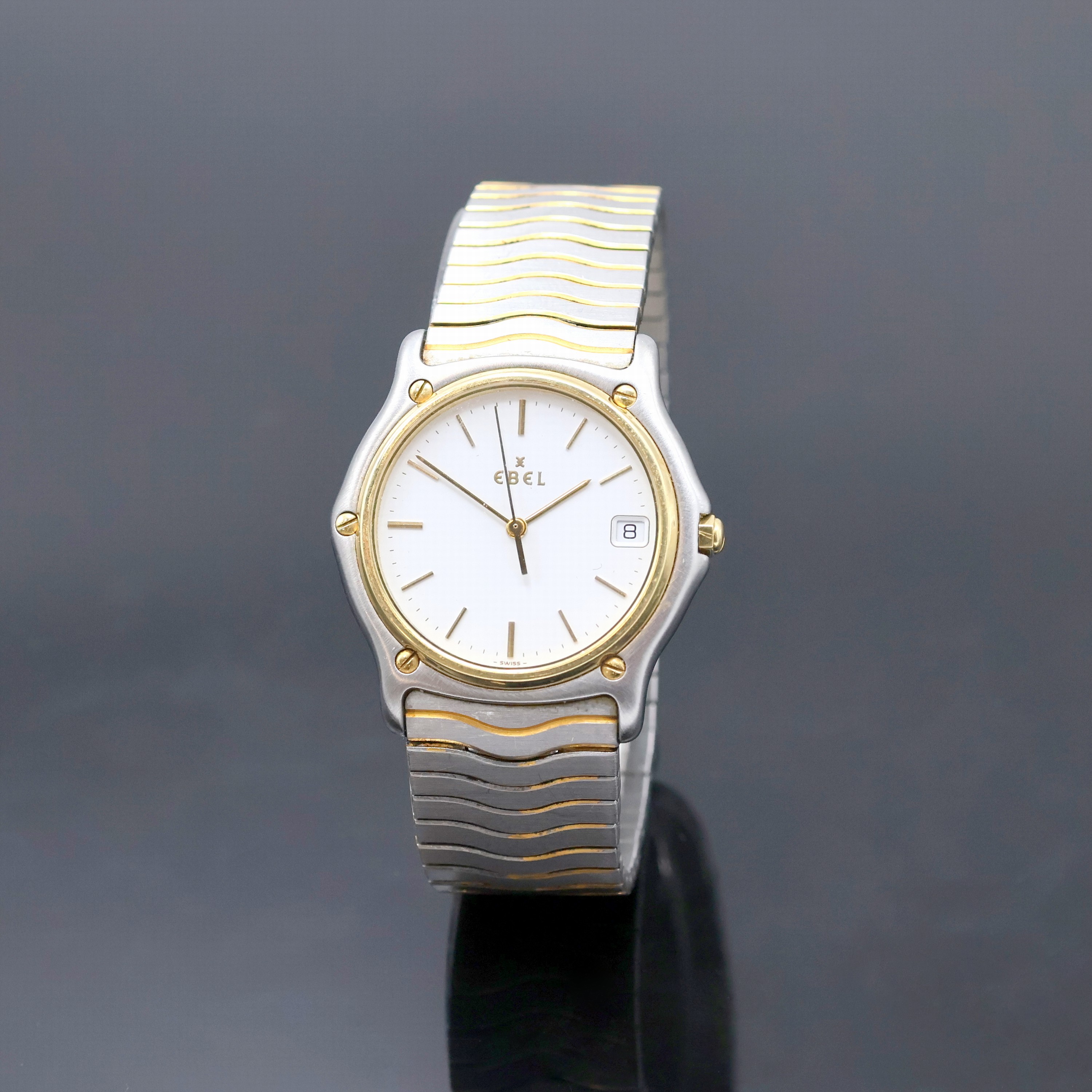 Image 27043472 - EBEL Sport Classique Armbanduhr in Stahl Referenz E1187141, Schweiz um 2000, quarz, ...